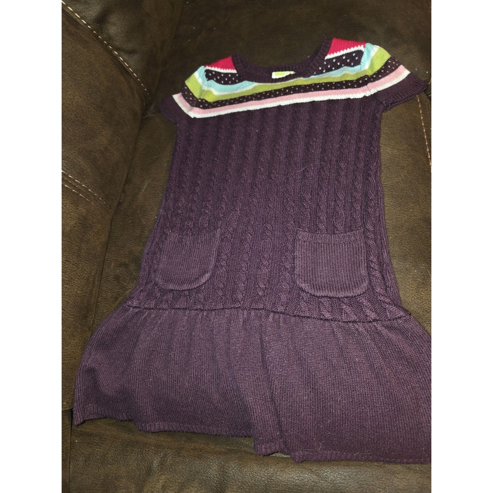 Crazy 8 pocketful of pedals fall sweater dress size 7 8